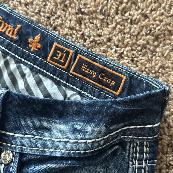 Rock Revival Women's Cadeau Easy Crop Capri Jeans Size 31 Dark Wash - Picture 11 of 16